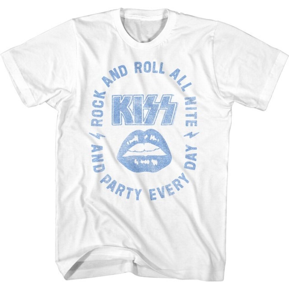 KISS Rock And Roll All Night Classic Music Band T Shirt 98